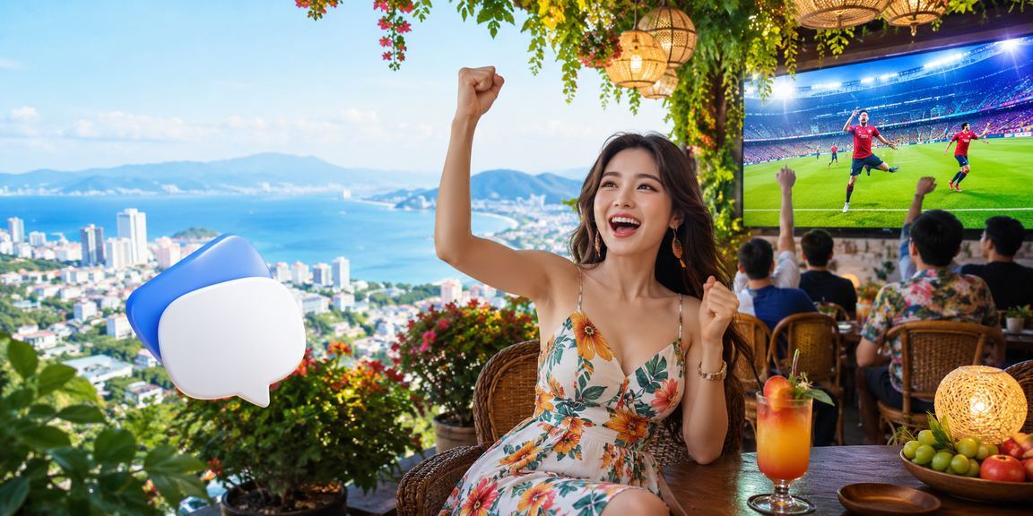 Người dùng tại Đà Lạt xem kèo esports trong quán cà phê buổi tối
