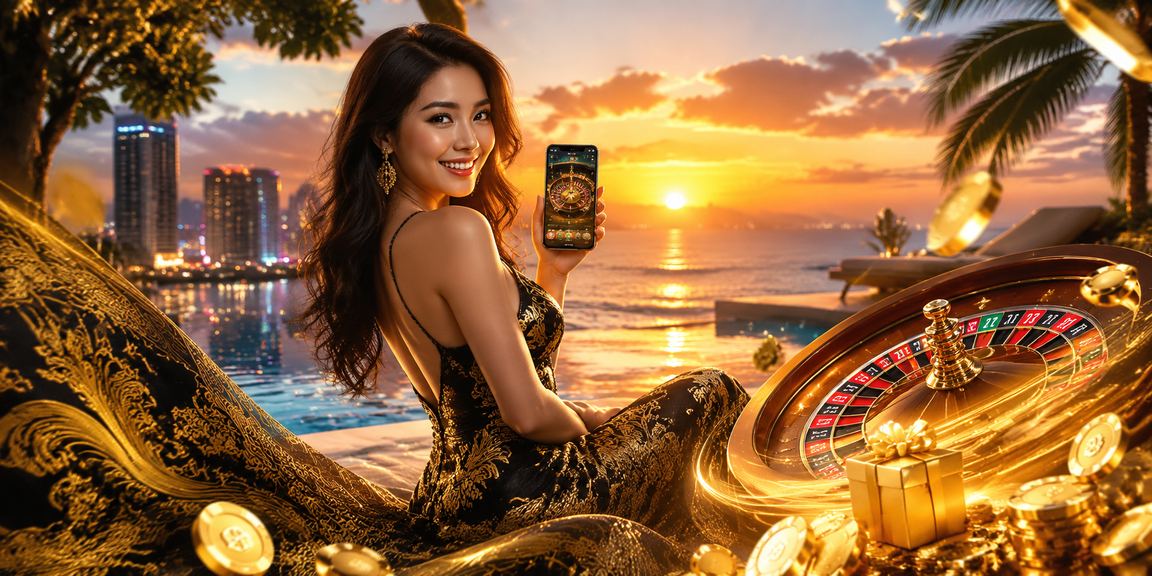 Người phụ nữ mặc áo dài chơi roulette tại sòng bài Đà Nẵng