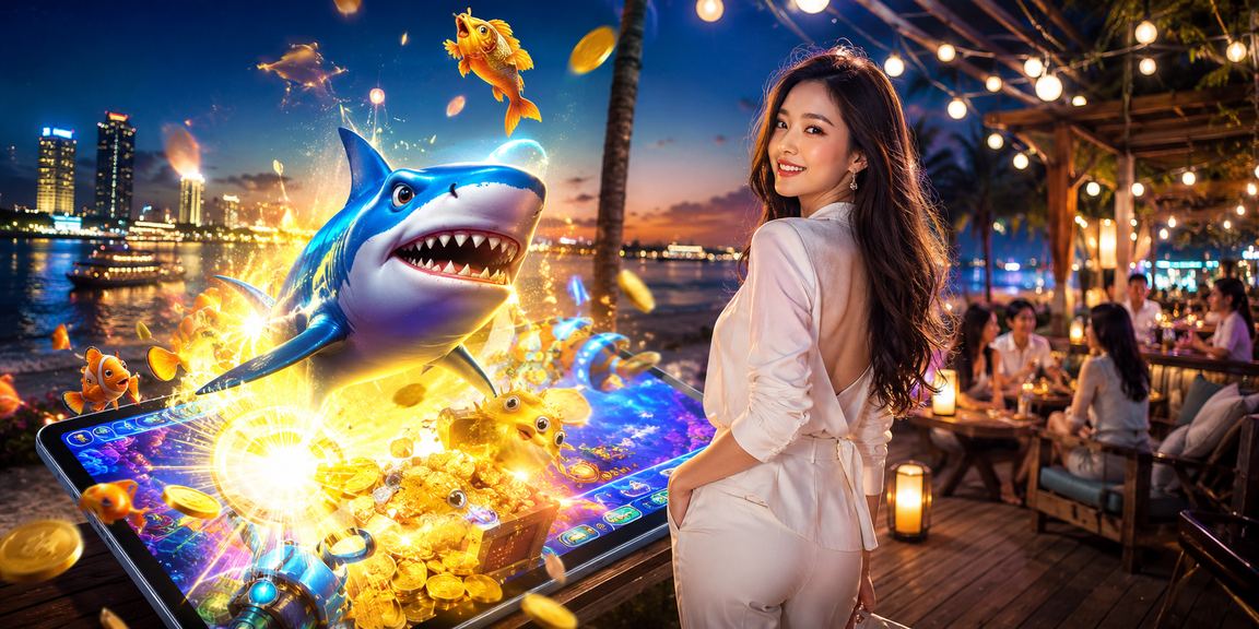 Người chơi bắn cá trực tuyến tại bãi biển Sài Gòn trên điện thoại